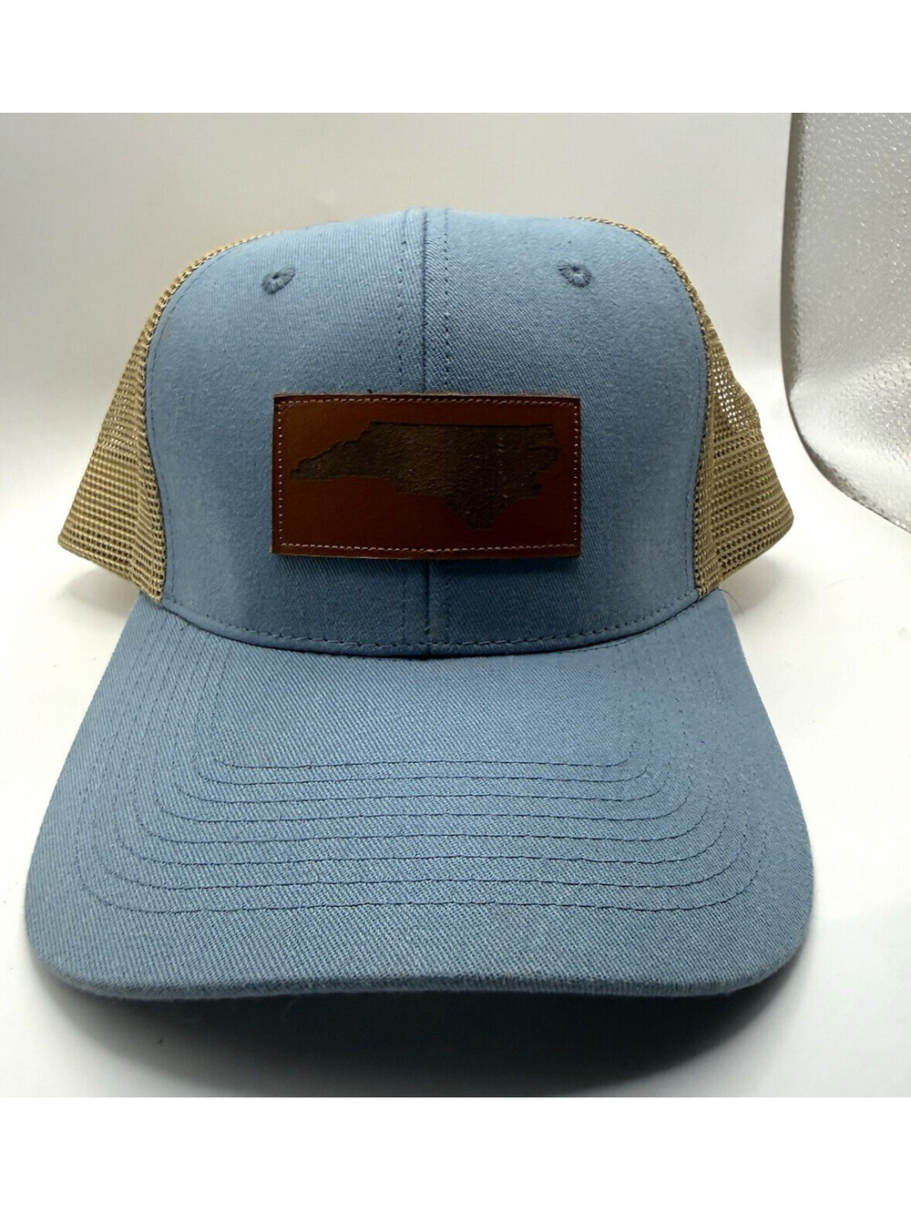 Southern Hooker NC Blue & Tan Mesh Back Adjustable Snapback Trucker Hat One Size